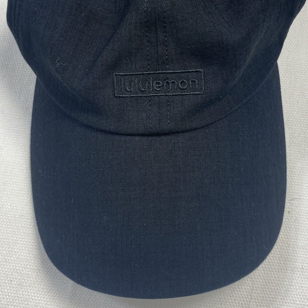 Lululemon Unisex Classic Ball Cap Hat Wordmark Black Logo